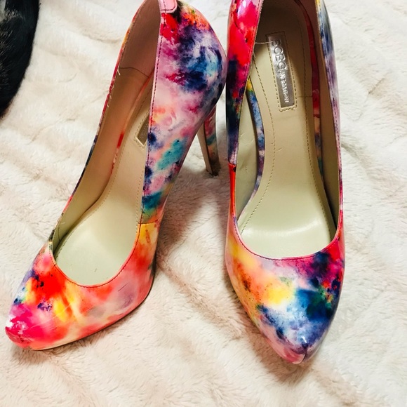 Floral platform heels size 9 - Picture 4 of 9